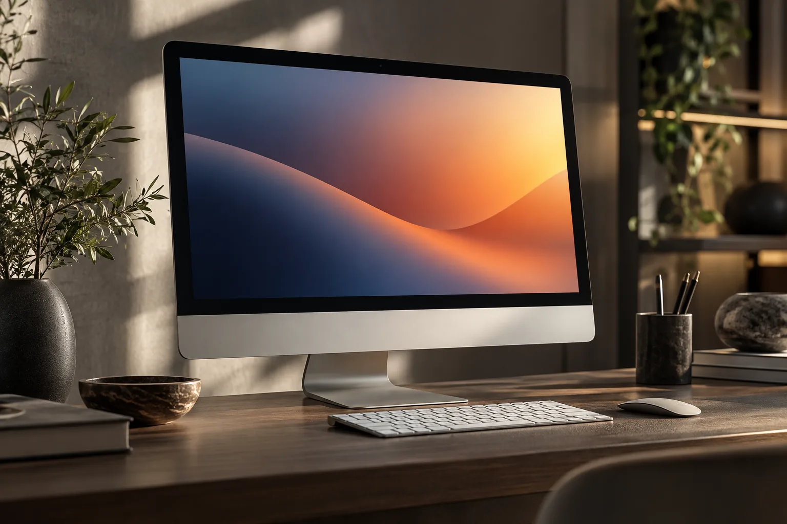 iMac on a desk